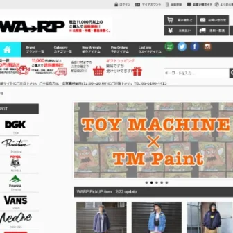 大阪心斎橋アメ村WARP WEB SHOP!!!!!!!