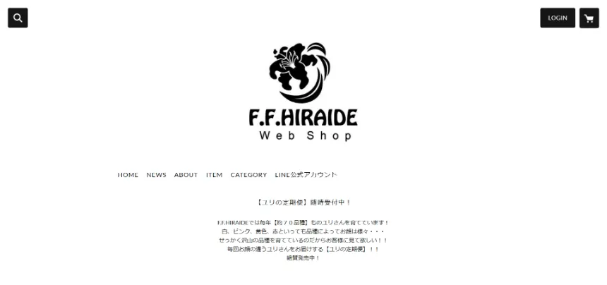 F・F・HIRAIDE web shop